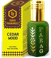 Parag Fragrances Cedarwood Attar 1 Tola / 12ml (Crystal Series) (Limited Time Launching Offer Pack) Natural Distiled Attar/Alcohol Free Attar/Long Lasting Attar