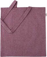 Green Atmos 5 assorted color pack Recycled Cotton 15X16 inch with 27 inch handle reusable grocery bags 5.5 oz canvas eco friendly super strong washable great for promotion and gift (L RUST, 12)