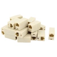 uxcell a15041300ux0018 Cat5 RJ45 LAN Network Ethernet Cable Extender Adapter Coupler 20 PCS (Pack of 20)