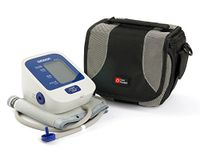 DURAGADGET Black & Grey Carry Case w/Padded Interior & Shoulder Strap - Compatible with Omron Blood Pressure Monitor - M3 HEM-7131-E | OM-M2 & M2