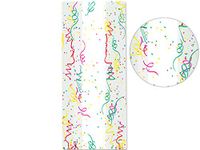 Pack Of 100, Party Confetti 5 X 3 X 11" Cello Bags 1.2 Mil For Gift Baskets, Candy, Nuts Or Small Items