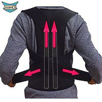 ZSZBACE Back Brace Posture Corrector Best Fully Adjustable Support Brace for Men Women Black-27.5"-49.2" (XL)