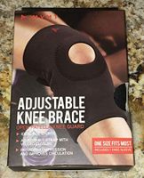 MNVT Adjustable Knee Brace Open Patella Knee Guard (Black)