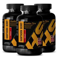 Metabolism Booster - Hawthorn Berry Extract 665 Mg - Dietary Supplements - Hawthorn Pill - 3 Bottles (360 Capsules)