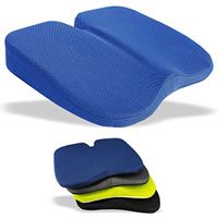 Medipaq Freedom Wedge Cushion - Great For Coccyx Relief, Lumbar Support, Back Pain In The Car Or At Home 44 X 35 X 6Cm Navy Blue 3-D Mesh