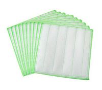 Gentle Meow 10-Pack Dish Cloths Best Absorbent Wash Cloth Drying Kitchen Clean Towels, Green