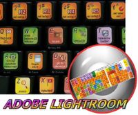 4Keyboard Adobe Lightroom Keyboard Sticker for Desktop, Laptop and Notebook