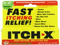 Itch-X Itch-X Anti-Itch Gel With Aloe Vera, Aloe Vera 1.25 oz (Pack of 2)