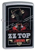 Custom Personalized Zippo ZZ Top Brush Chrome Windproof Lighter Free Engraving #49008