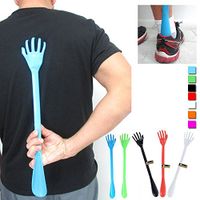 19'' Long 2 in 1 Plastic Back Scratcher Shoe Horn Relaxing Body Hand Massager, 2 Pcs