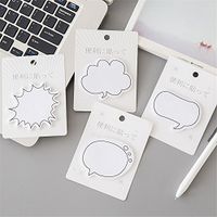 Mix 4 Shape Japanese cartoon animation system Dialog box Stationery Notepads / Note Paper (8)