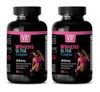 Hair Skin Nails Supplement - Women's Ultra Complex 1600 MG - multivitamin for Women Plus Hair Skin and Nails - 2 Bottles 180 Caplets