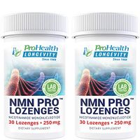ProHealth NMN Pro 2-Pack (250 mg, 30 lozenges Each) Nicotinamide Mononucleotide | NAD+ Precursor | Supports Anti-Aging, Longevity and Energy | Non-GMO