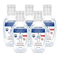 Hand Sanitizer, Bambus Silver Ion Disinfecting Cleaner No Rinse Foam Hand Soap Gel Hand Sanitizers, Wash-Free, 50ml, 5 Pack