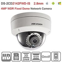 Hikvision 4MP IP Camera Poe DS-2CD2142FWD-IS Network Security Camera Day/night Infrared IP67 IK10 Protection Outdoor Mini Dome Camera 2.8mm Lens Support ONVIF