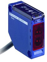 Telemecanique XUK1ARCNL2 Retroreflective Photoelectric Sensor, Compact 50 x 50 mm Body, AC/DC Input, 5-Wire Relay AC/DC Output, 1 NO 1 NC Contact, 2-m Electrical Cable