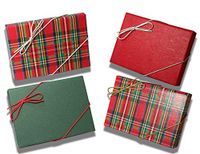 Mad Plaid Gift Card Box Holder with Ribbons 4-Pack
