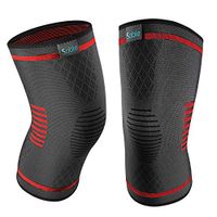 Upgraded Knee Brace 2 Pack Compression Sleeves Support for Women & Men, FDA Registered Wraps Pads for Running, Pain Relief, Injury Recovery, Basketball and More Sports
