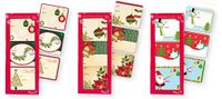 Christmas Gift Tags Self Stick Adhesive Stickers Holiday Present Labels 108 Count of Assorted Designs Santa, Reindeer, Trees, Holly