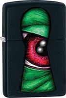Zippo Personalized Message Engraved on Backside Monster Eye Key Hole Windproof Lighter