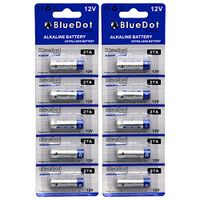 BlueDot Trading 10 pack of 27A Batteries, 12 Volt, alkaline dry cell battery