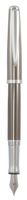 Marquis Claria Gunmetal Fountain Pen, Lacquer with Medium Nib and Chrome Accents (WM/750/GUN)