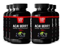 Acai Berry and colon cleanse - ACAI Berry Super ANTIOXIDANT Extract 1200 MG - Colon cleanse Diet - 6 Bottles 360 Capsules