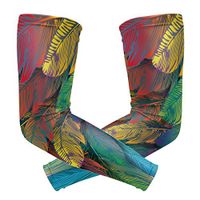 LEVEIS Art Nature Arm Sleeves UV Protection for Men Women Sunblock Protective Gloves Running Golf Cycling Driving Long Arm Cover 1 Pair