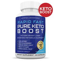 Rapid Fast Pure Keto Boost Pills Advanced BHB Ketogenic Supplement Exogenous Ketones Ketosis for Men Women 60 Capsules 1 Bottle