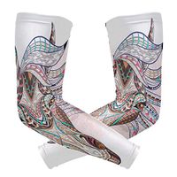 LEVEIS Art Horse Arm Sleeves UV Protection for Men Women Sunblock Protective Gloves Running Golf Cycling Driving Long Arm Cover 1 Pair