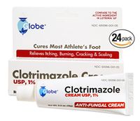 [24 Pack] Clotrimazole 1% Cream 0.5 oz (Compare to Lotrimin) Travel Packs (24)