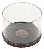 Leg Tip Clear With Brown Felt 1-3/8In