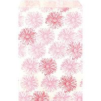 RJ Displays- 200 Pcs Pack Flower Paper Gift Paper Bags, 4" x 6" inch for Candy, Cookies, Small Gift, Crafts, Party Favor, Jewelry Merchandise