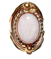 SunnyCrystals Kunzite Ring 06 Natural High Vibration Spiritual Energy Size 5-8 (Gift Box)