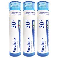 Boiron Phosphorus 30c, 80 Pellets, Homeopathic Medicine for Dizziness with Sleeplessness, 3 Count