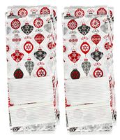 Set of 50 Christmas Cello/Cellophane/Loot Treat Bag w/Ties