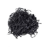 Homeford Crinkled Paper Shreds Packaging, 2-Ounces (Black)