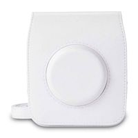 Case for Fujifilm Instax Square SQ20 Camera, EpicGadget Classic Vintage PU Leather Compact Case Bag with Adjustable Shoulder Strap for Fuji Film instax SQ20 (White)