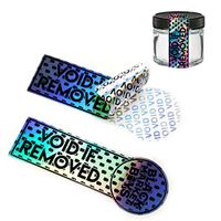 Tamper Evident Foil Security Labels Sticker Seals Warranty Void if Removed Rectangle 1" x .375" (25.4mm x 9.52mm) (50)