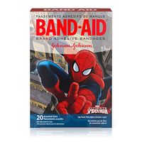 Band-Aid Brand Adhesive Bandages for Minor Cuts and Scrapes, Featuring Marvel Spiderman for Kids, Assorted Sizes 20 ct (Pack of 2)