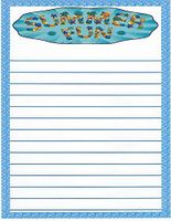 Kids Camp Summer Fun Lined Stationery Paper 26 Sheets