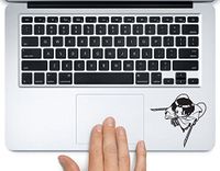 Chibi Captain Levi Attack on Titan Anime Printed Trackpad Clear Vinyl Decal Sticker Compatible with Apple MacBook Pro Air 11" 12" 13" 15" All Years Laptop Trackpad Keyboard (13" Macbook Pro Retina)