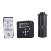 HAYEAR 21MP 1080P 60FPS 2K Full HD HDMI USB C-Mount Electronic Industry Microscope Camera for PCB Repair+100X Zoom C-Mount Lens
