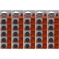 25 CR2032 Powertron Lithium 3V Batteries Size CR2032 Retail Pack 5 PER Pack …