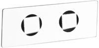 American Educational Glass Double Cavity Microscope Slide 76.2mm Length 25.1mm Width 1.01-1.2mm Thick (Bundle of 60)