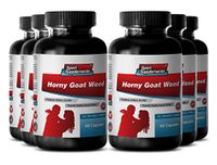 Premium Female Herbal Libido Support - Horny Goat Weed Extract 1000mg with Maca Root, Macuna Pruriens, Tongkat Ali and Muira Puama (6 Bottles 360 Capsules)