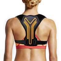 Posture Corrector for Women Men, SAYGOGO Adjustable Upper Back Support Brace, Back Straightener Posture Brace, Under Clothes Posture Support (Size L 37" -43")