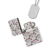 New Vibe Silver Flip Top Lighter - American Indian Southwest Buffalo