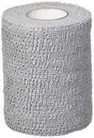 PowerFlex Self Adherent Tape, Latex, Athletic Tape, Grey, 3", 16 Rolls per Case