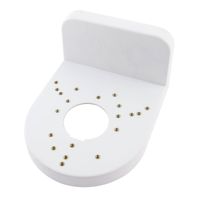uxcell Plastic Outdoor Wall Mount Bracket Stand White for CCTV Security Dome Camera